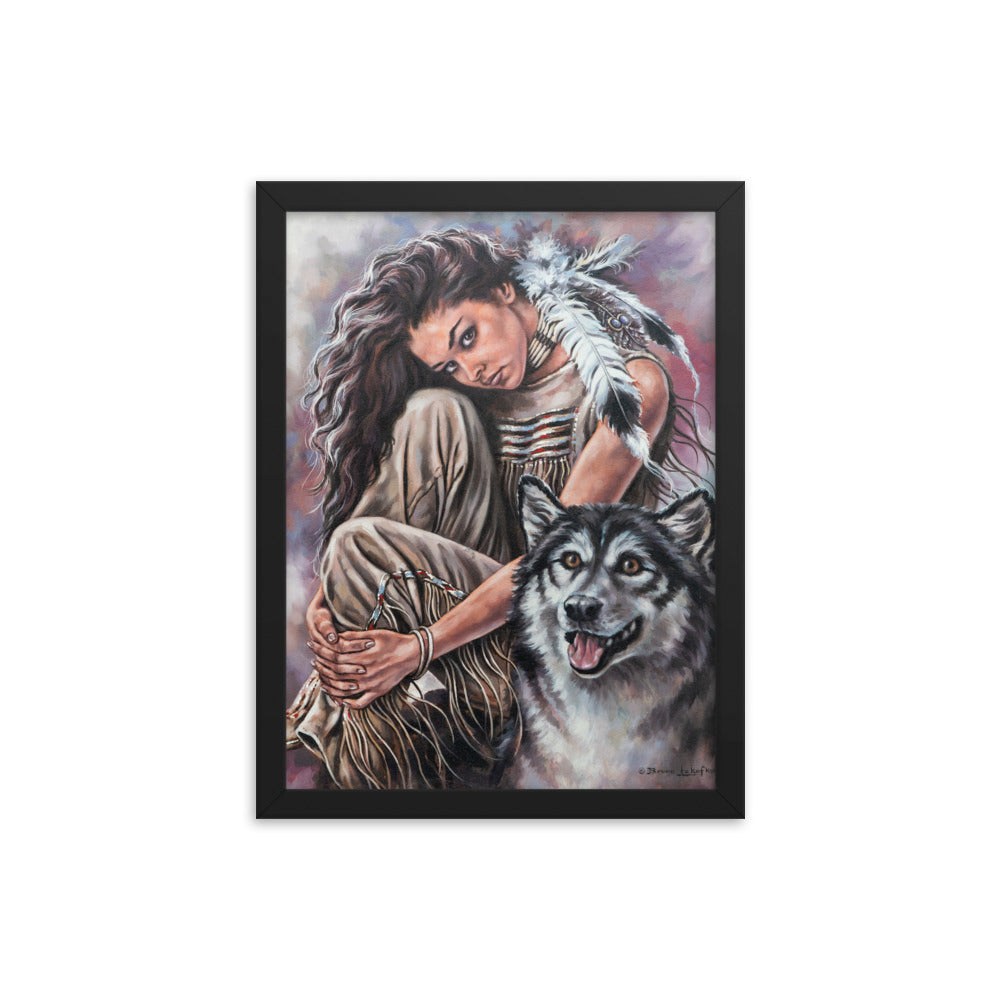 Framed photo paper poster: Companions