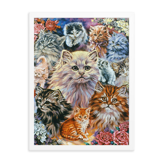 Framed poster: Bouquet Of Kittens