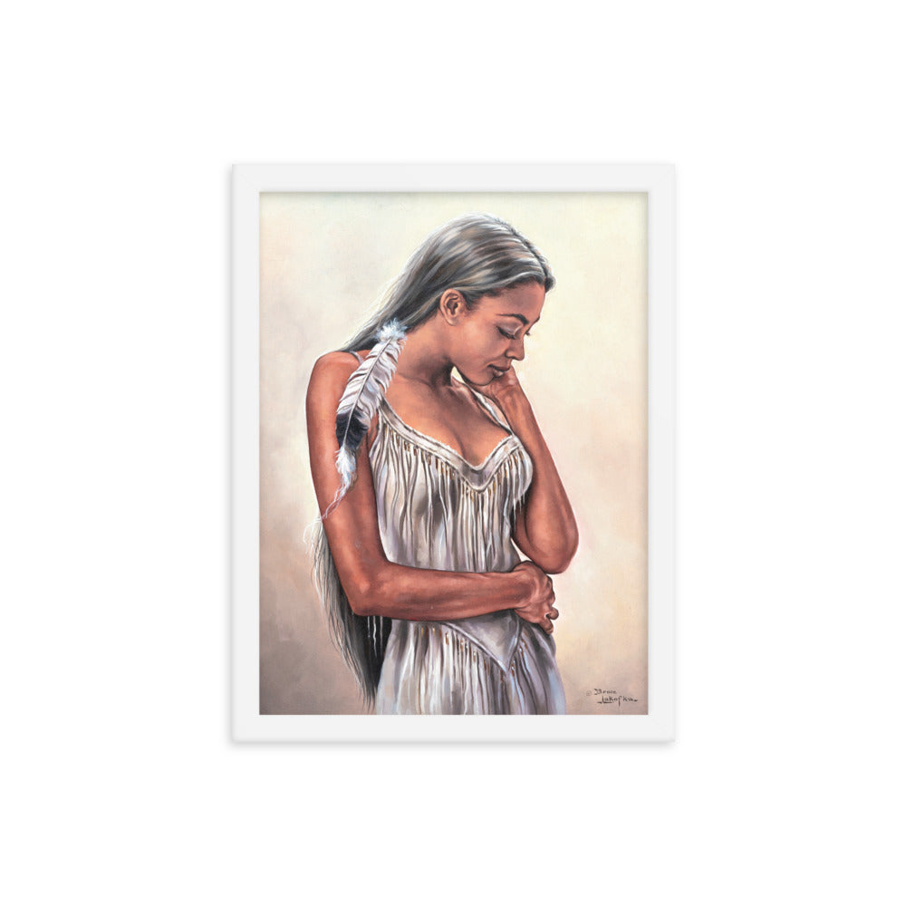 Framed photo paper poster: The Touch