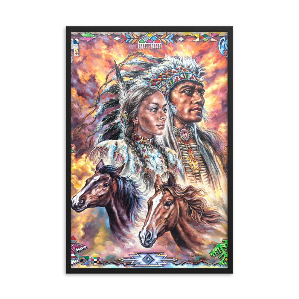 Framed photo paper poster: One In Spirit