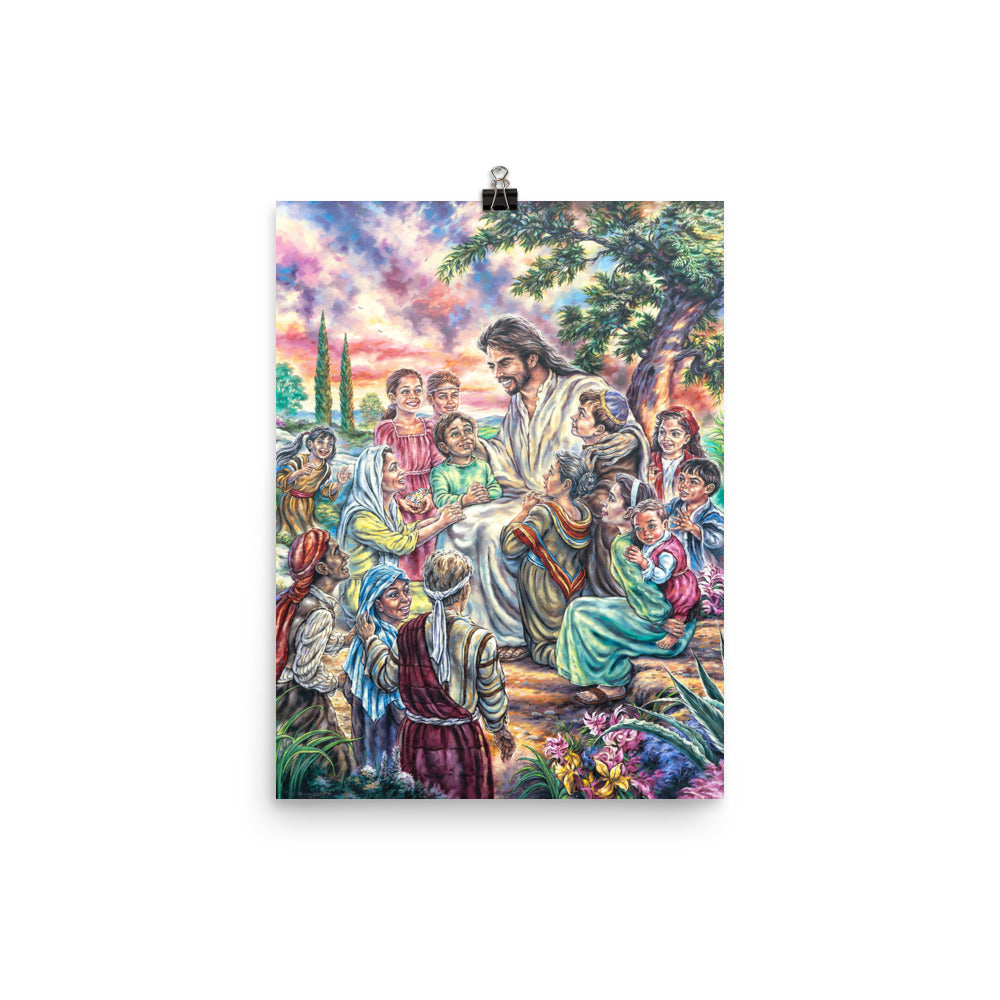 Photo paper poster: Christ And The Children