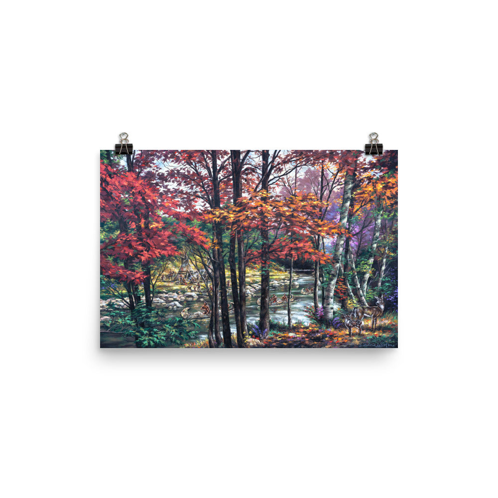 Photo paper poster: Fall River Camp