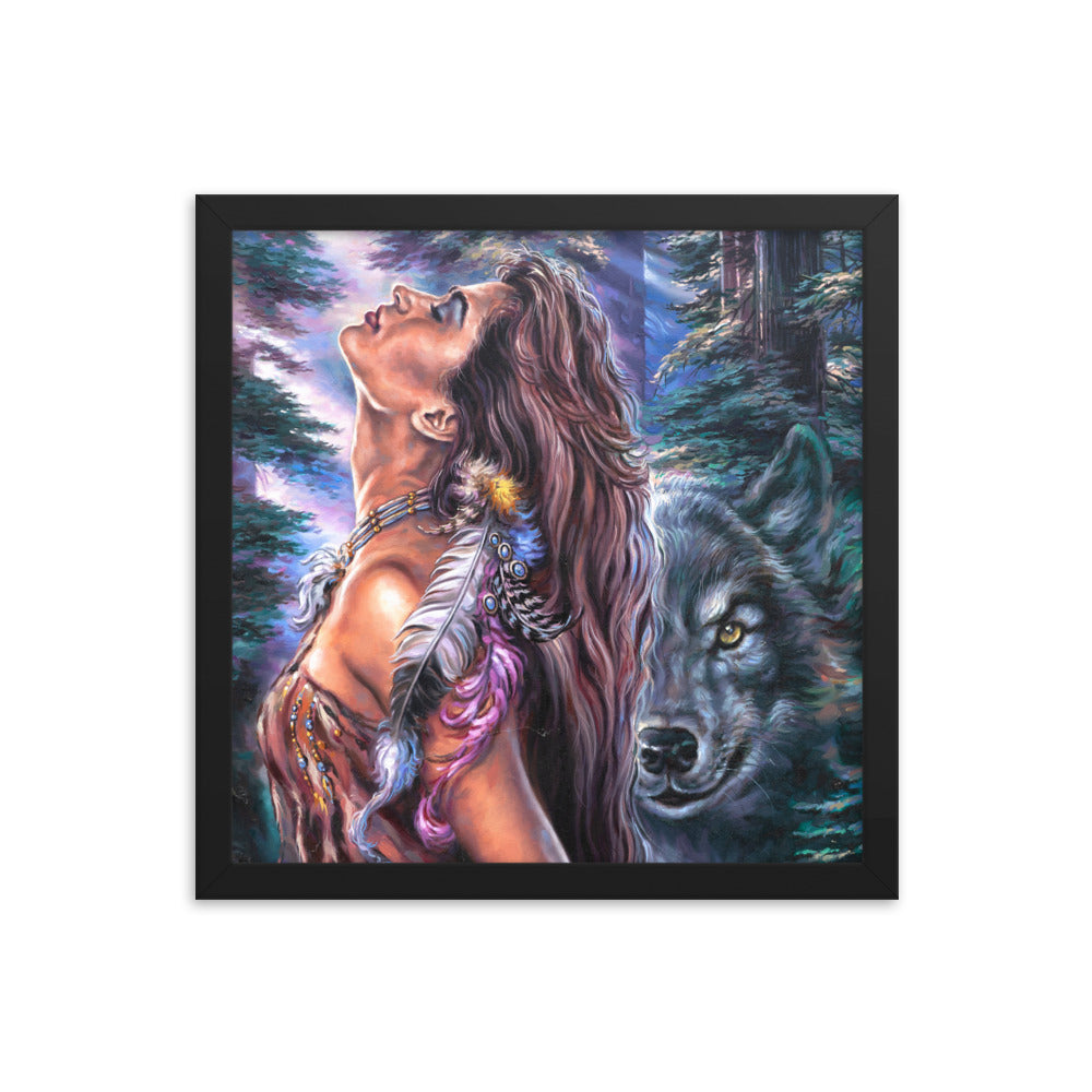 Framed photo paper poster: Drawn To The Light