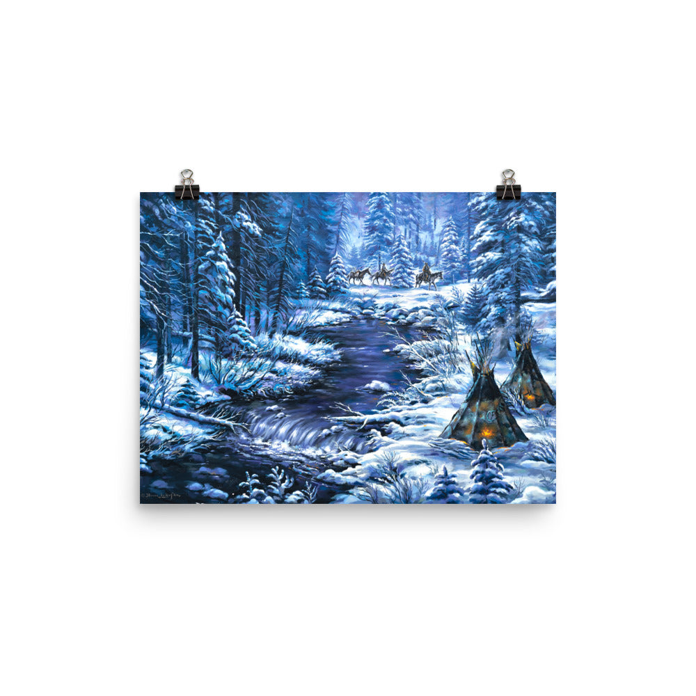 Photo paper poster: Home From The Winter Hunt