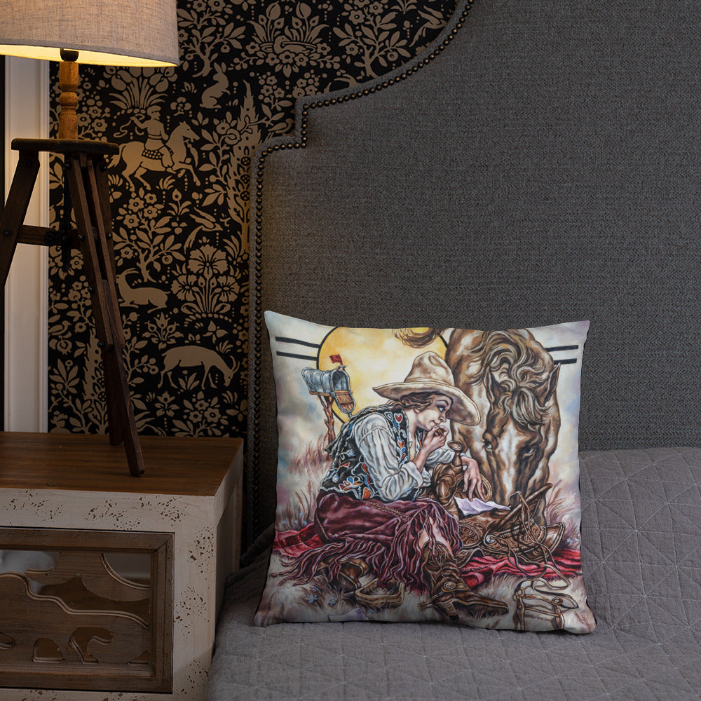 Pillow: Cowgirl Mail