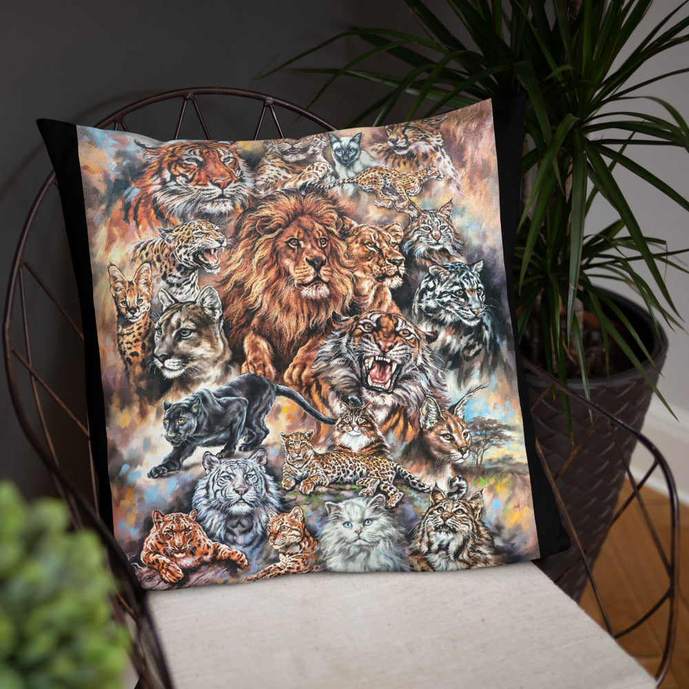 Pillow: Meow! The Cat Family