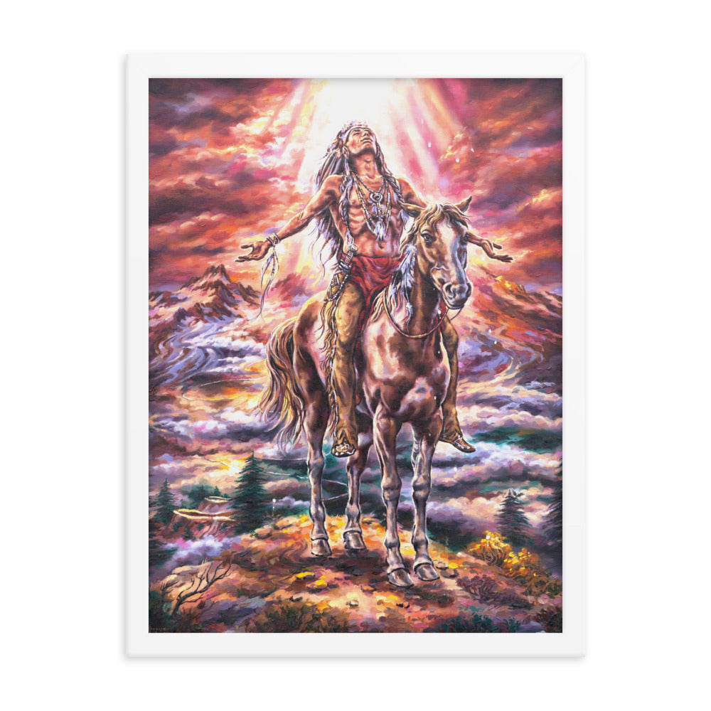 Framed photo paper poster: A Journey's End
