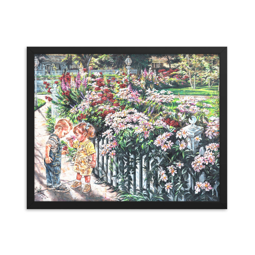 Framed photo paper poster:The Smell Of Summer Flowers