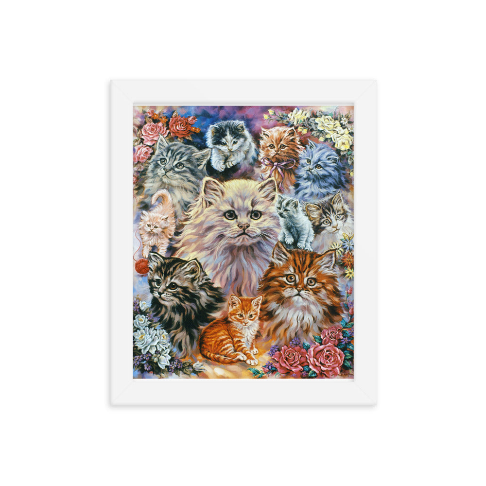 Framed poster: Bouquet Of Kittens