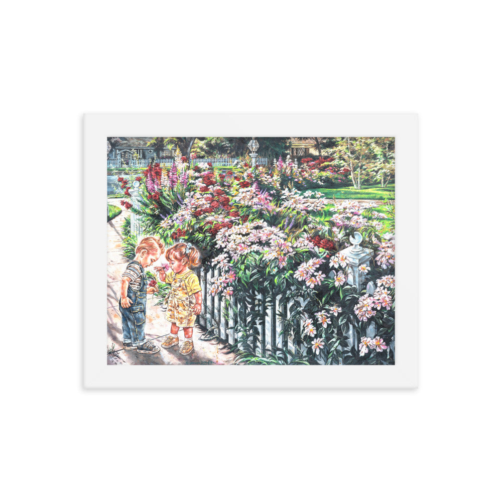 Framed photo paper poster:The Smell Of Summer Flowers