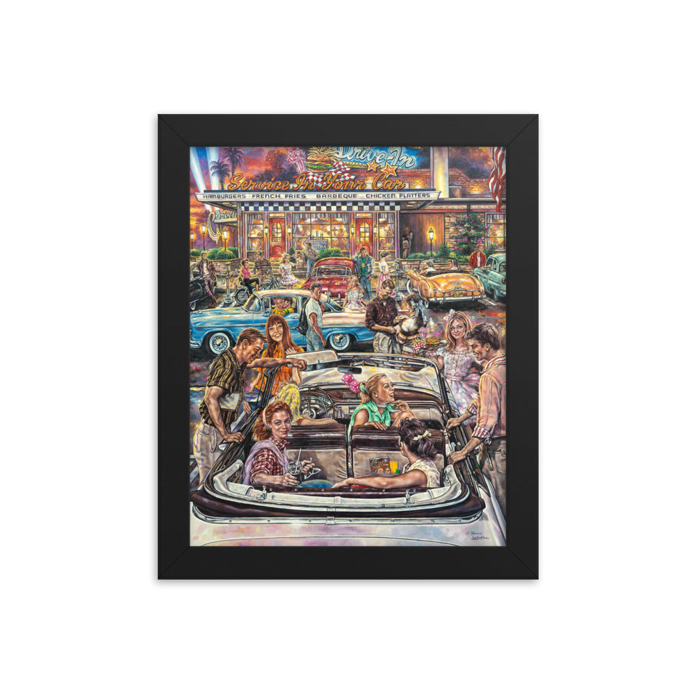 Framed photo paper poster: Back In The Fifties