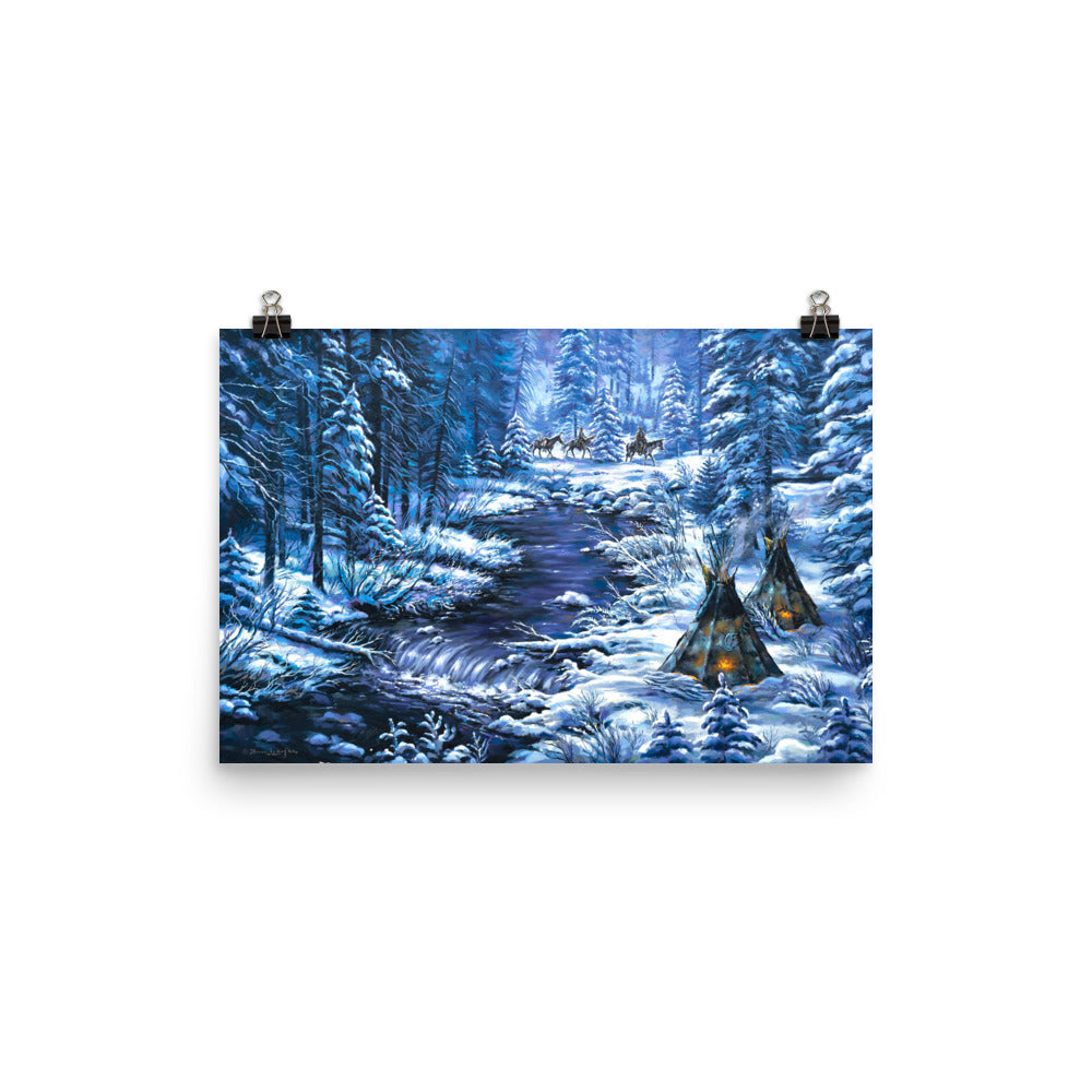 Photo paper poster: Home From The Winter Hunt