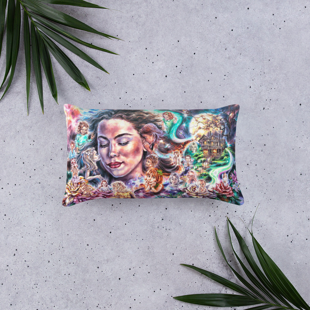 Throw Pillow: Moon Beams