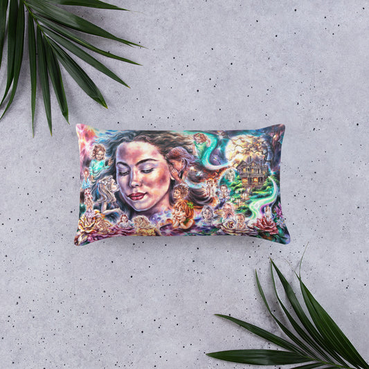 Throw Pillow: Moon Beams