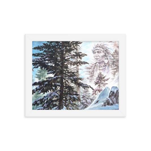 Framed photo paper poster: Return Of The Snow Chief