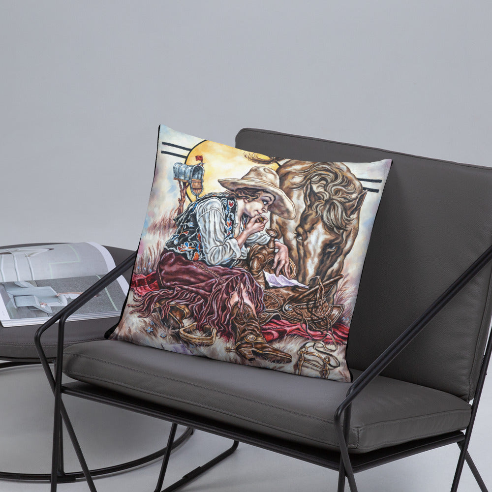 Pillow: Cowgirl Mail