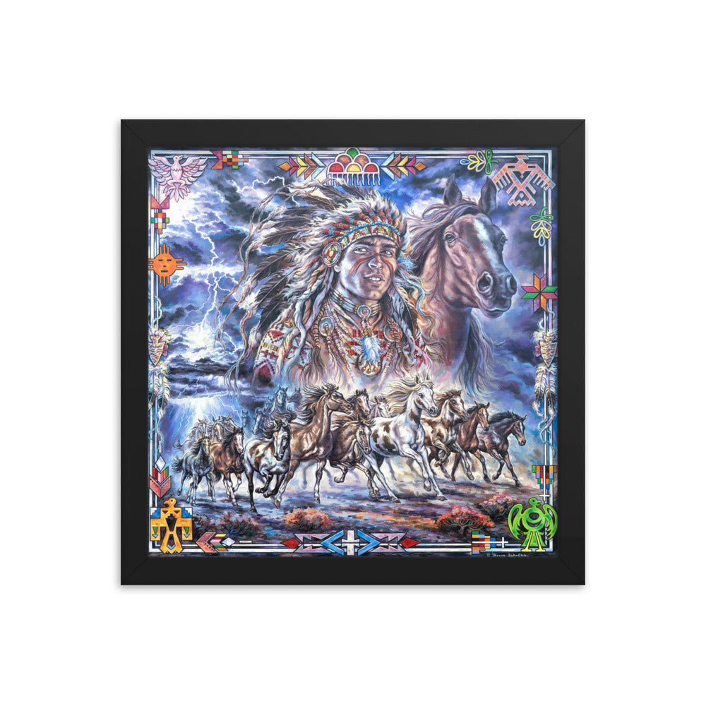Framed photo paper poster: Thundering Herd