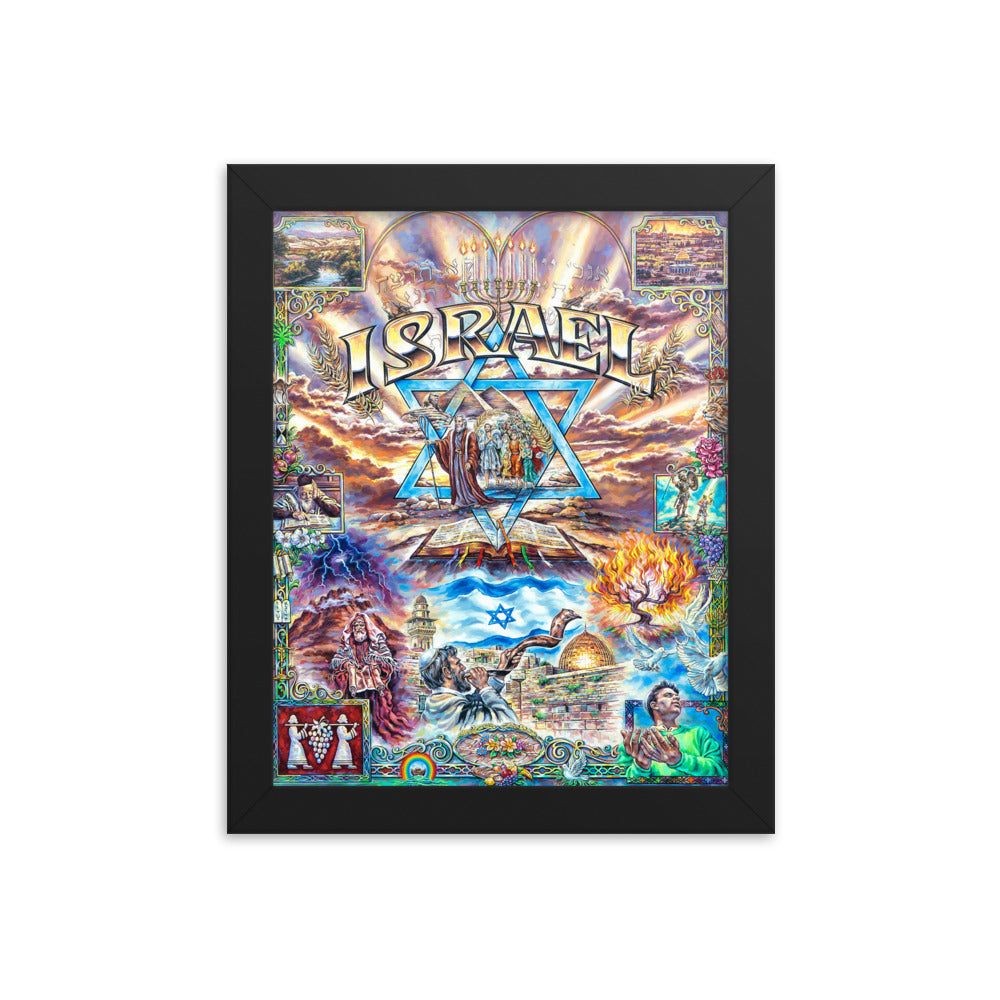 Framed photo paper poster: Israel