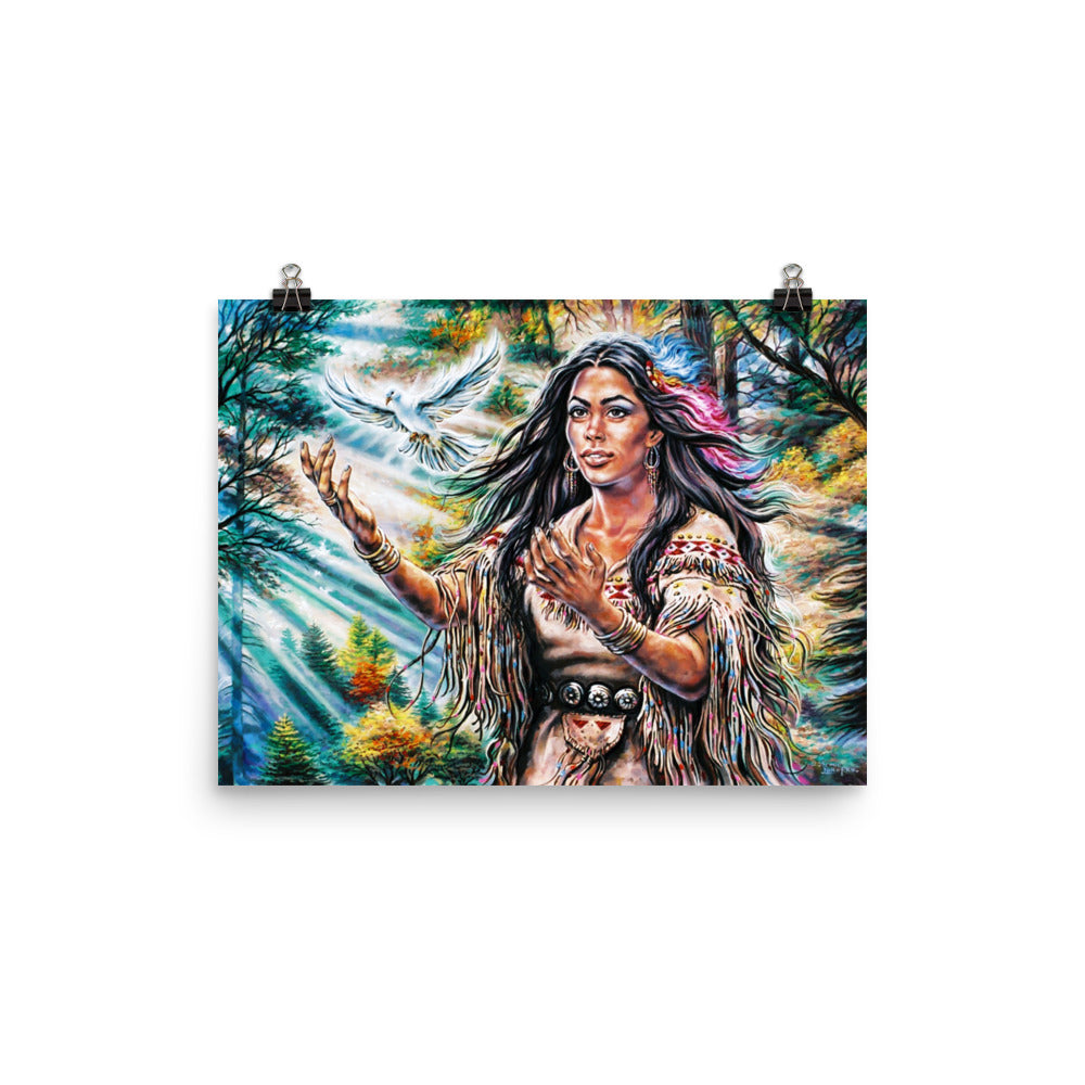 Photo paper poster: White Dove