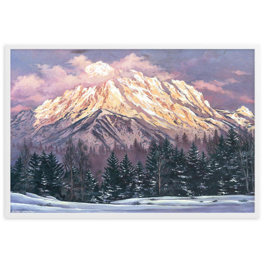 Framed matte paper poster: Mt. Whitney