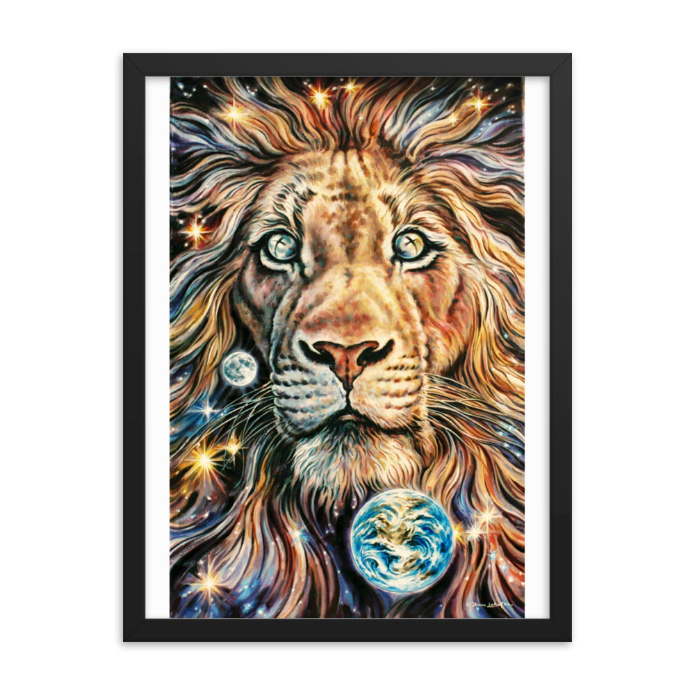 Framed poster: The Lion Of The Tribe Of Judah