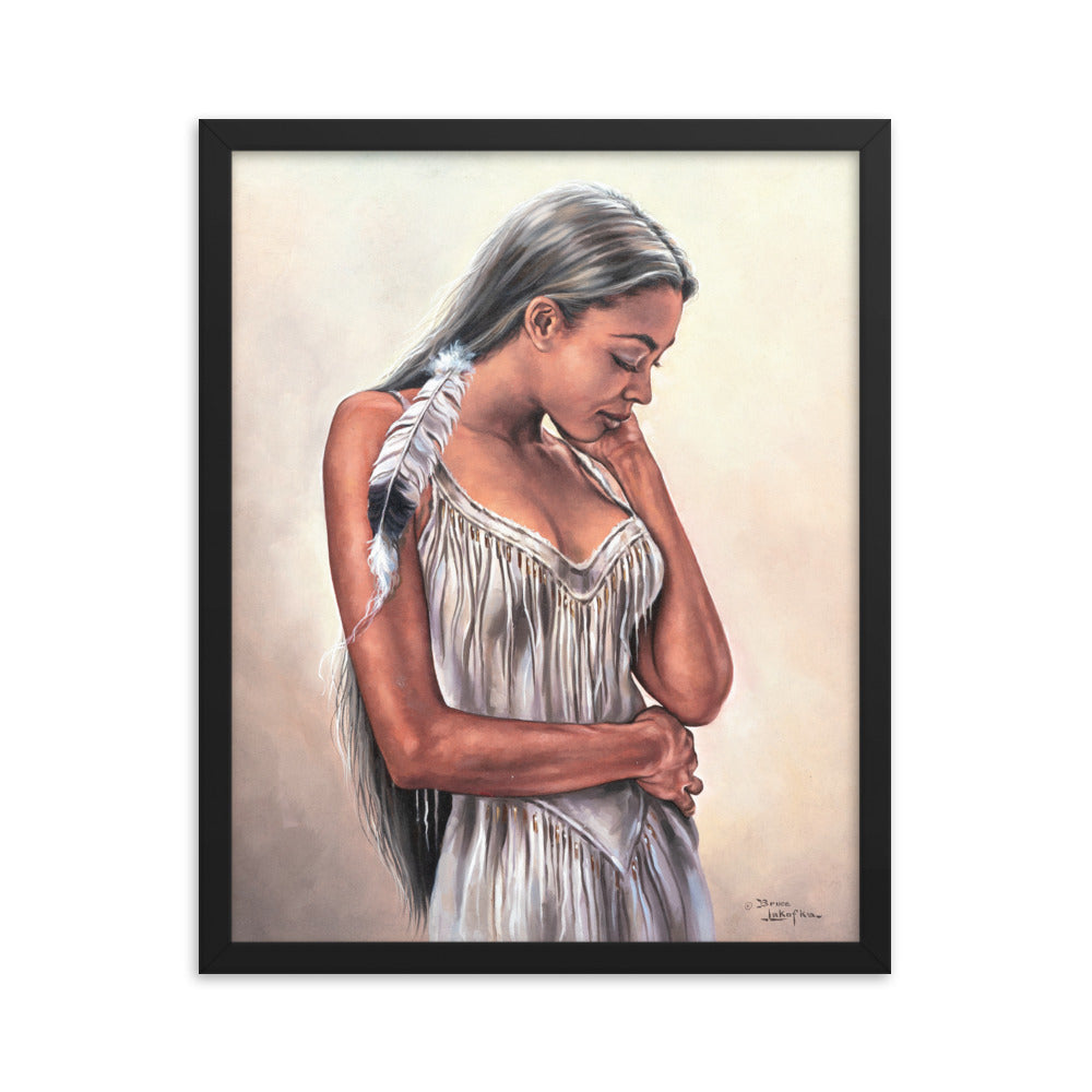 Framed photo paper poster: The Touch
