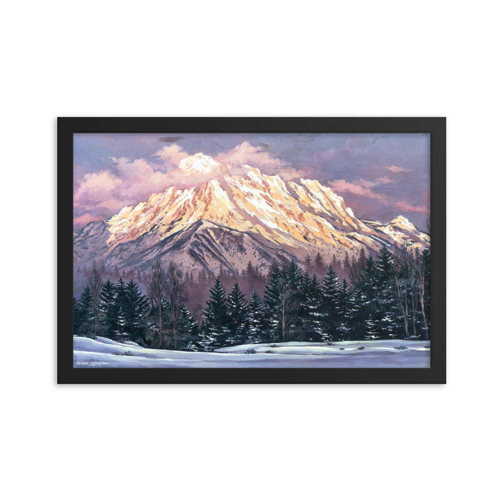 Framed photo paper poster: Mount Whitney