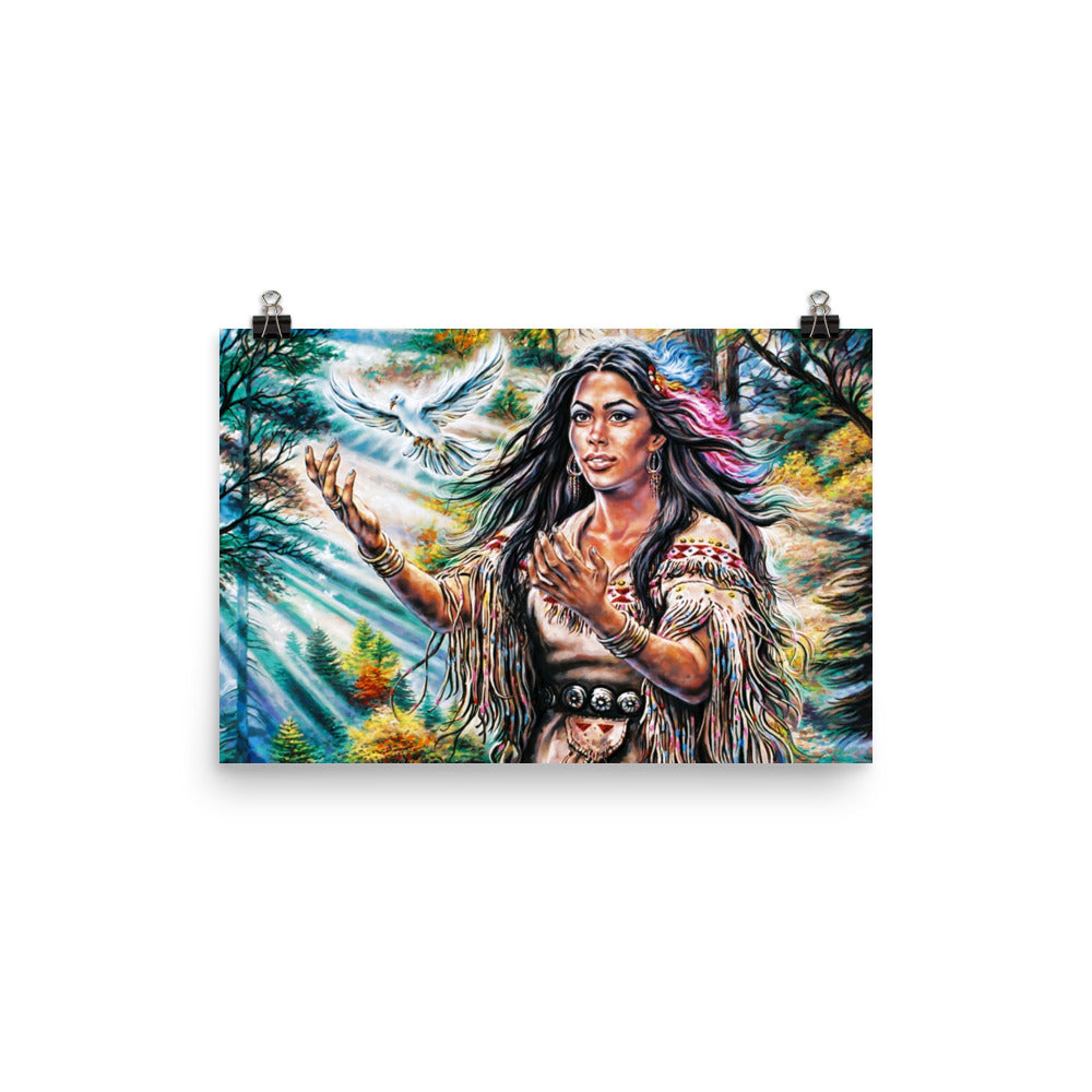 Photo paper poster: White Dove