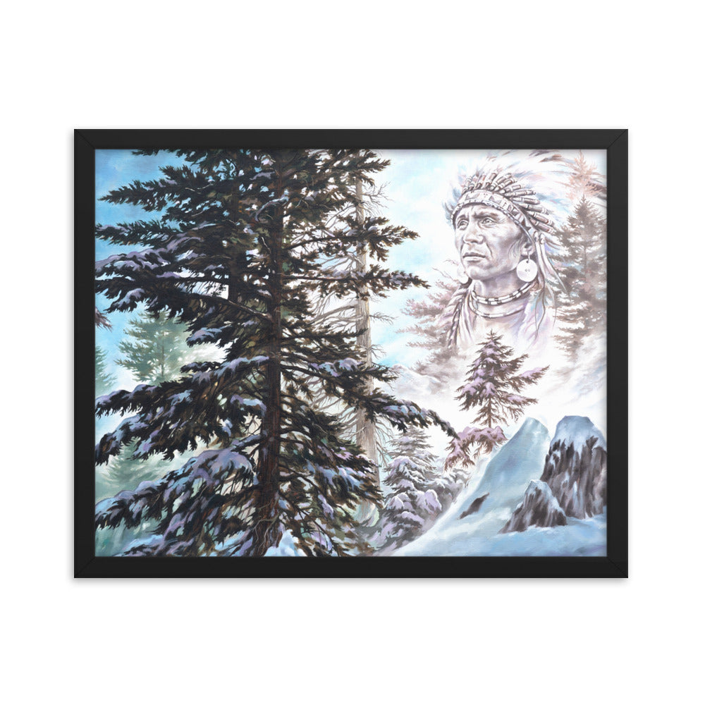 Framed photo paper poster: Return Of The Snow Chief