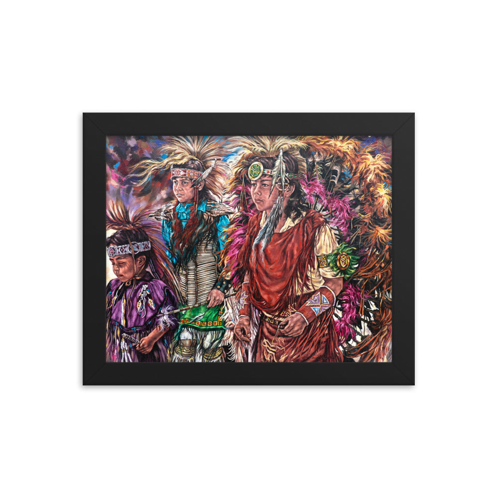 Framed photo paper poster: Dance Of Tradition