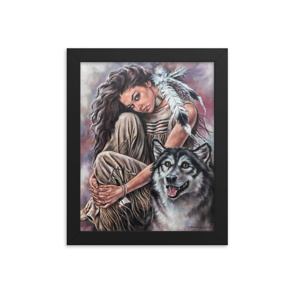 Framed photo paper poster: Companions
