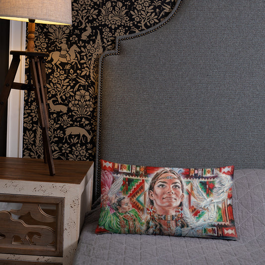 Throw Pillow: Native Tapestry