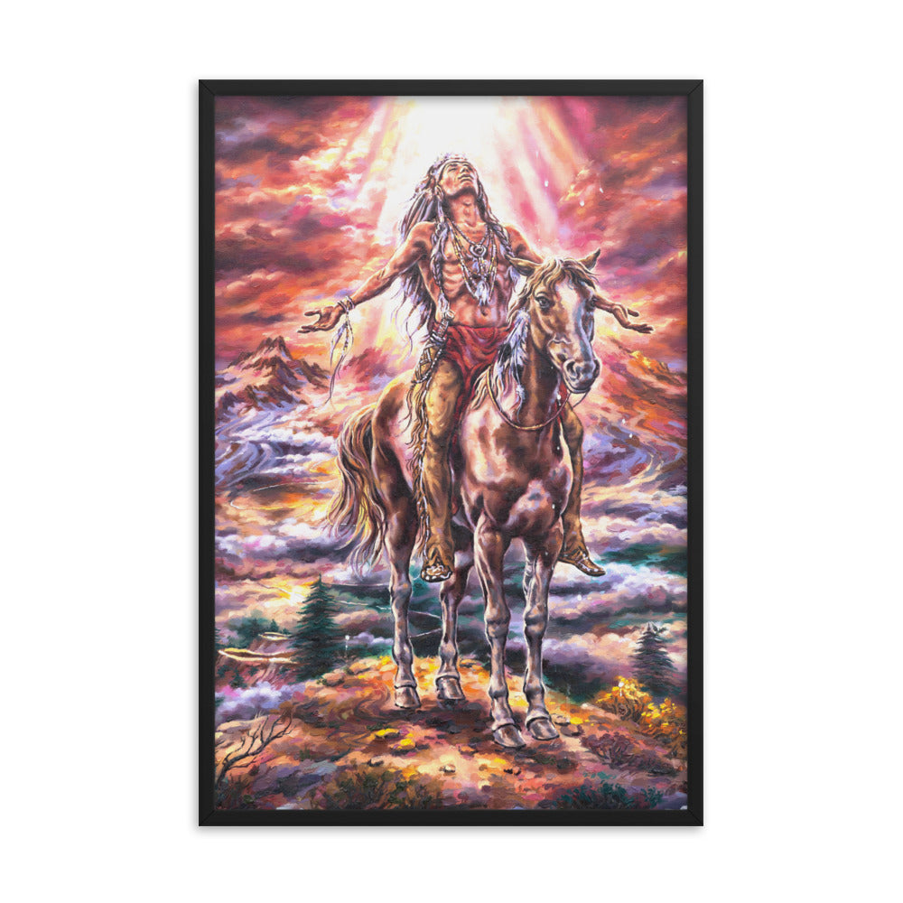 Framed photo paper poster: A Journey's End