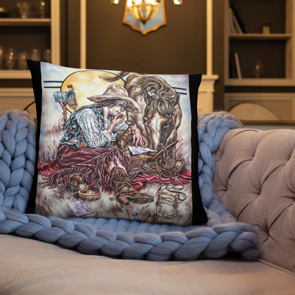 Pillow: Cowgirl Mail
