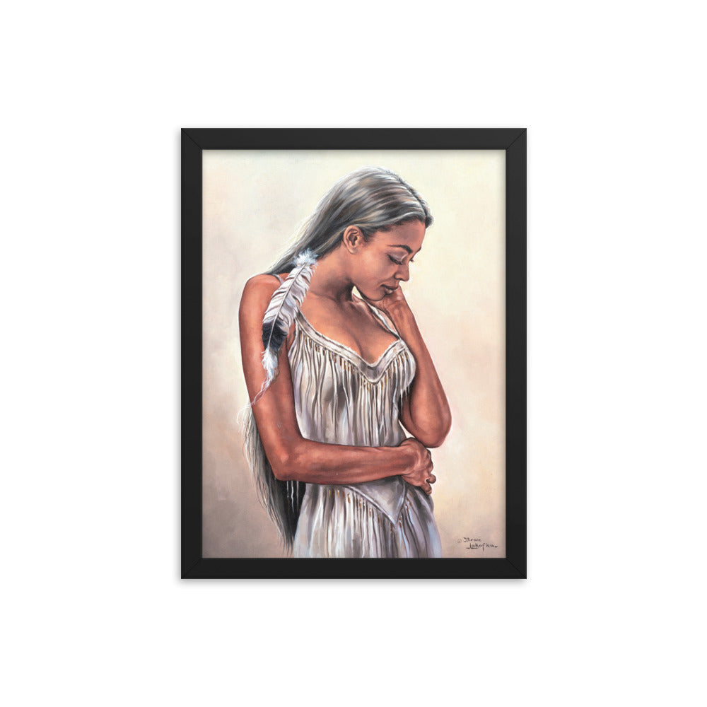 Framed photo paper poster: The Touch