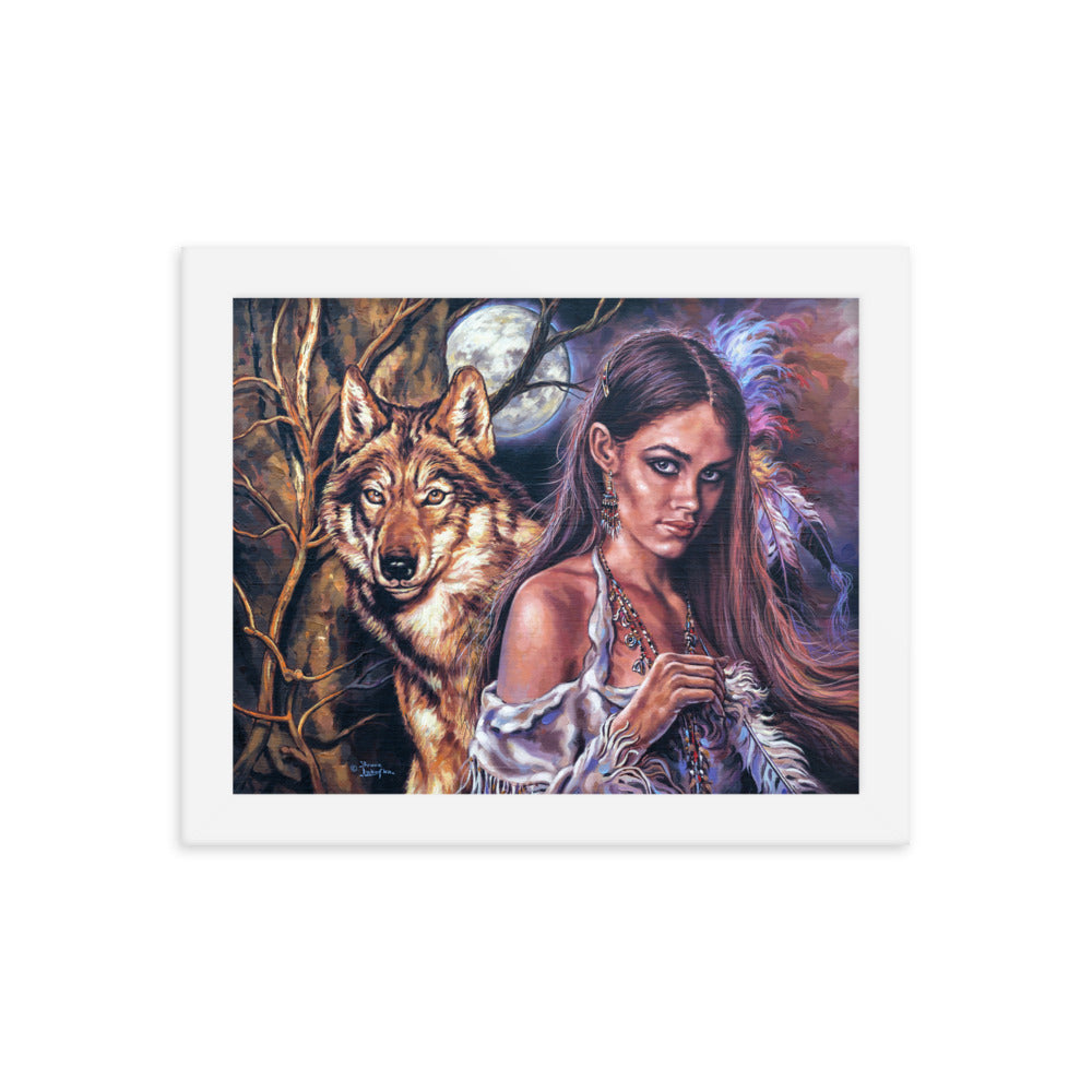 Framed photo paper poster: Autumn Moon