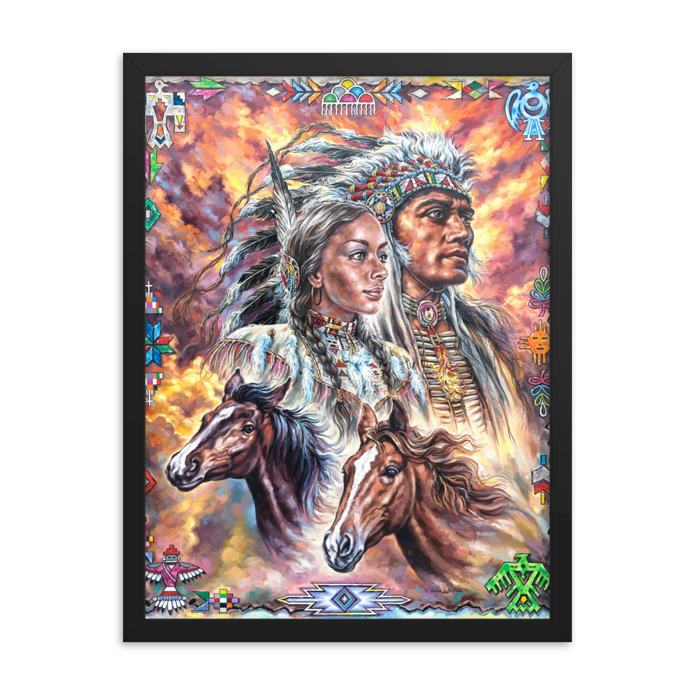 Framed photo paper poster: One In Spirit