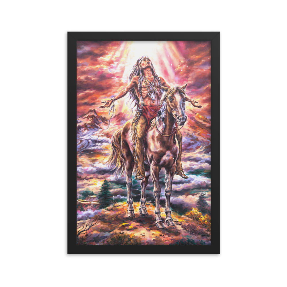 Framed photo paper poster: A Journey's End