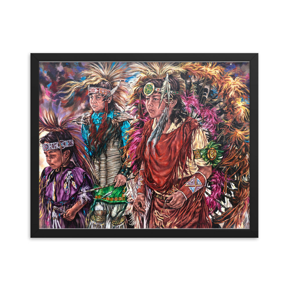 Framed photo paper poster: Dance Of Tradition