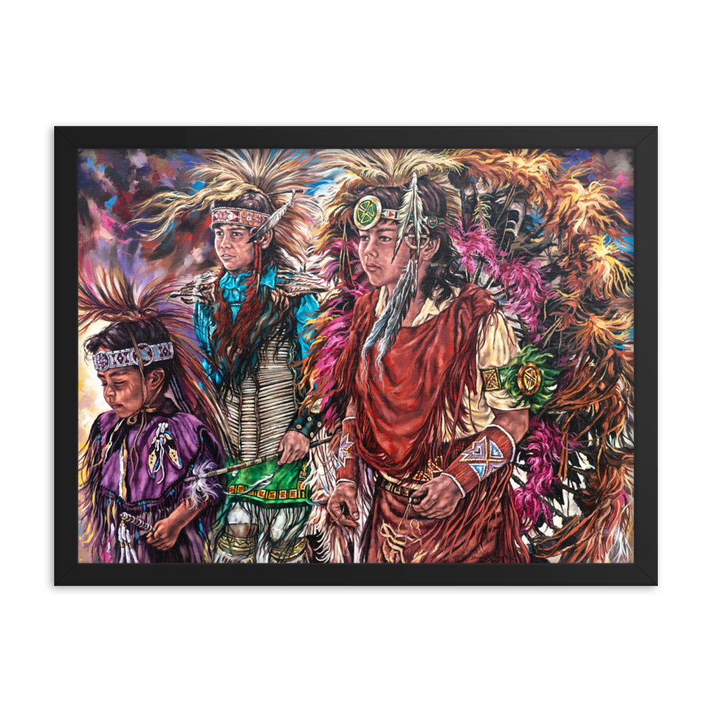 Framed photo paper poster: Dance Of Tradition