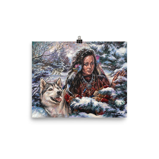 Photo paper poster: Snowfall