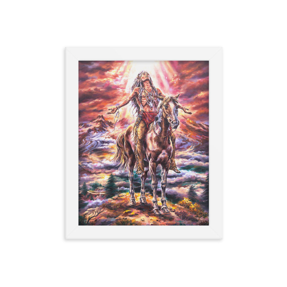 Framed photo paper poster: A Journey's End