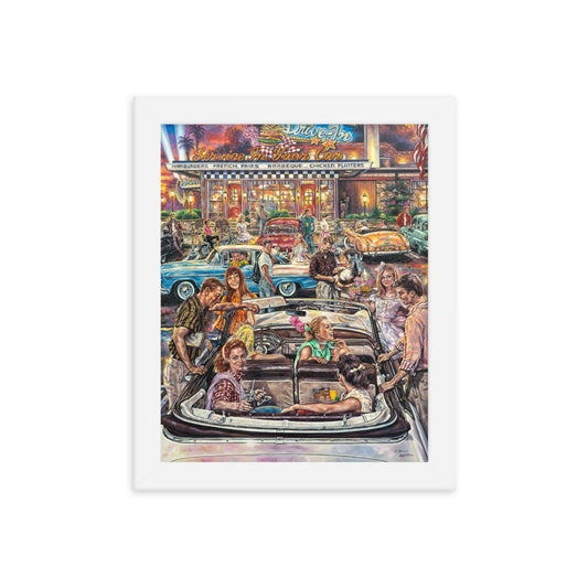 Framed photo paper poster: Back In The Fifties