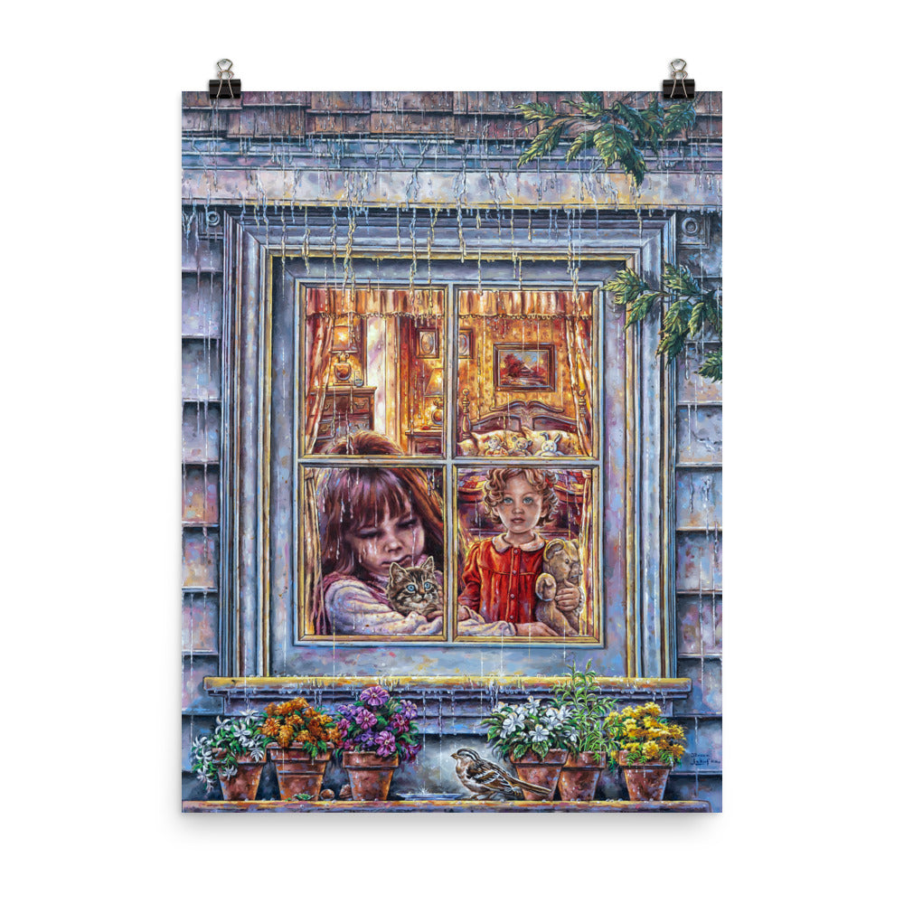 Photo paper poster: Rain Rain Go Away