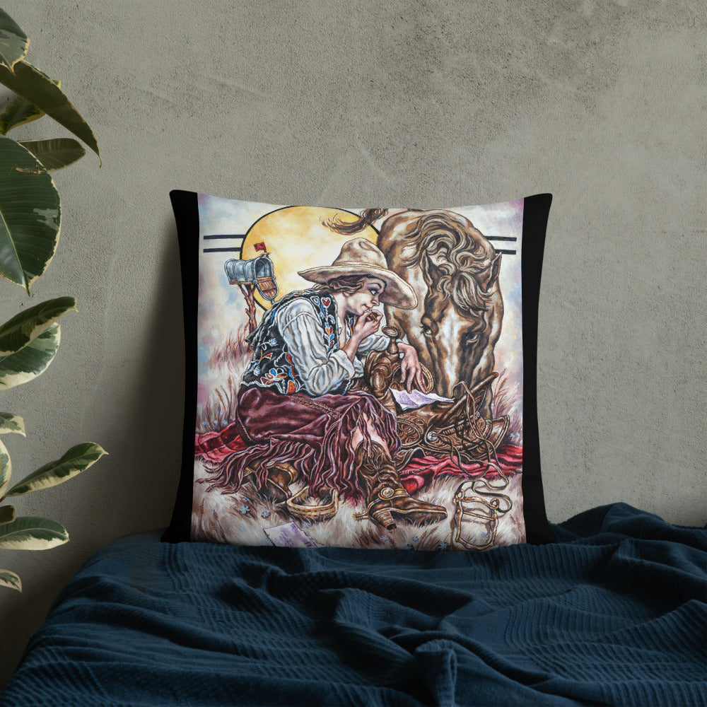 Pillow: Cowgirl Mail