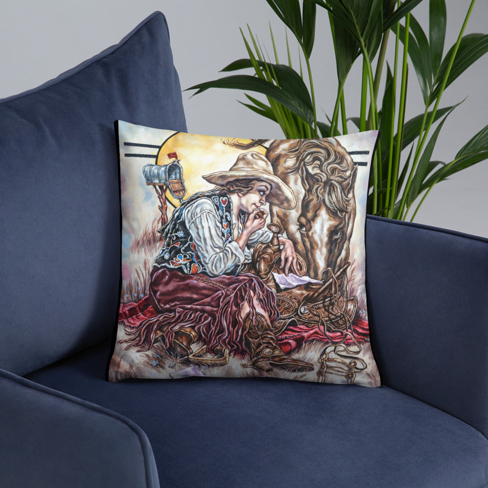 Pillow: Cowgirl Mail