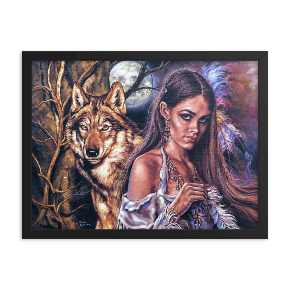 Framed photo paper poster: Autumn Moon