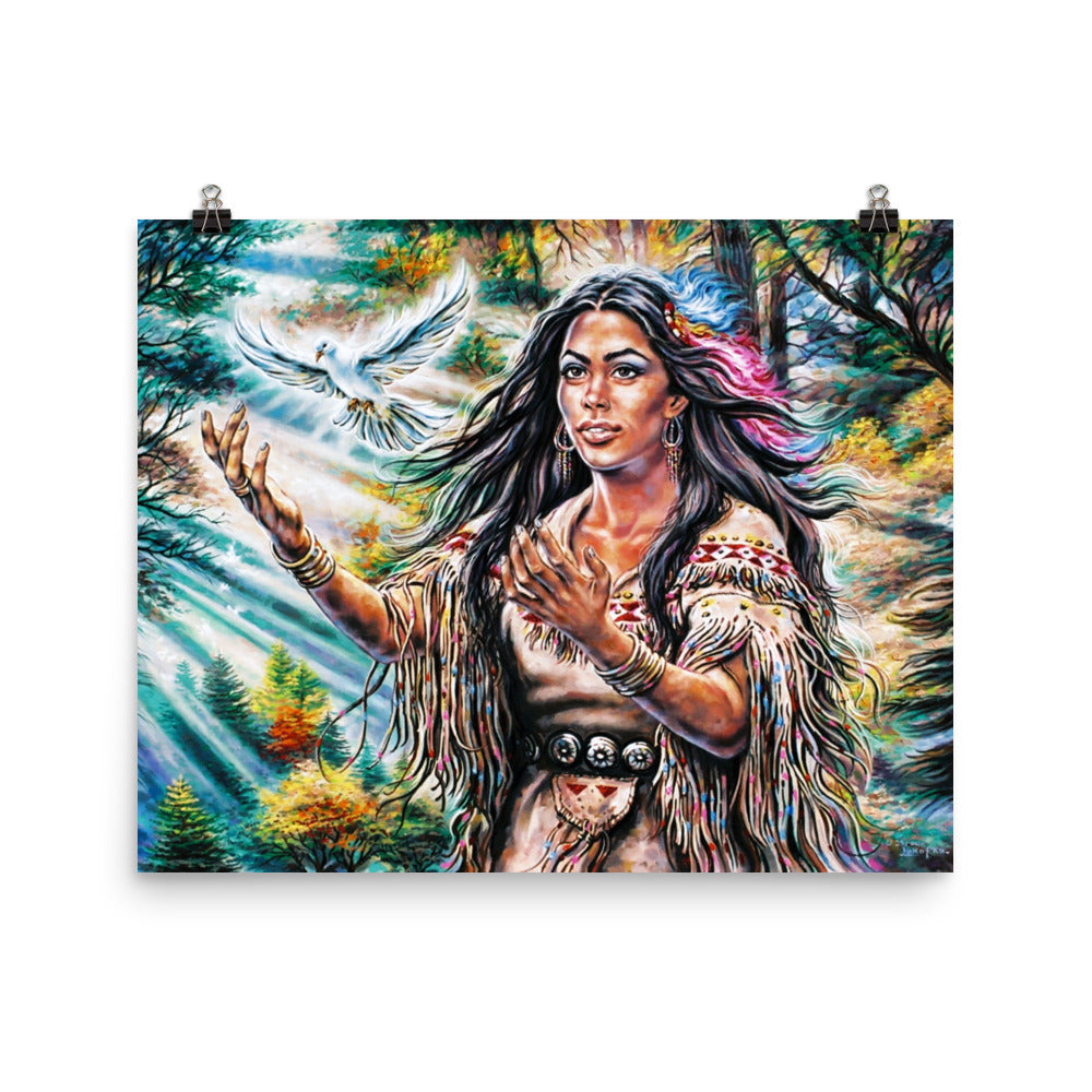 Photo paper poster: White Dove