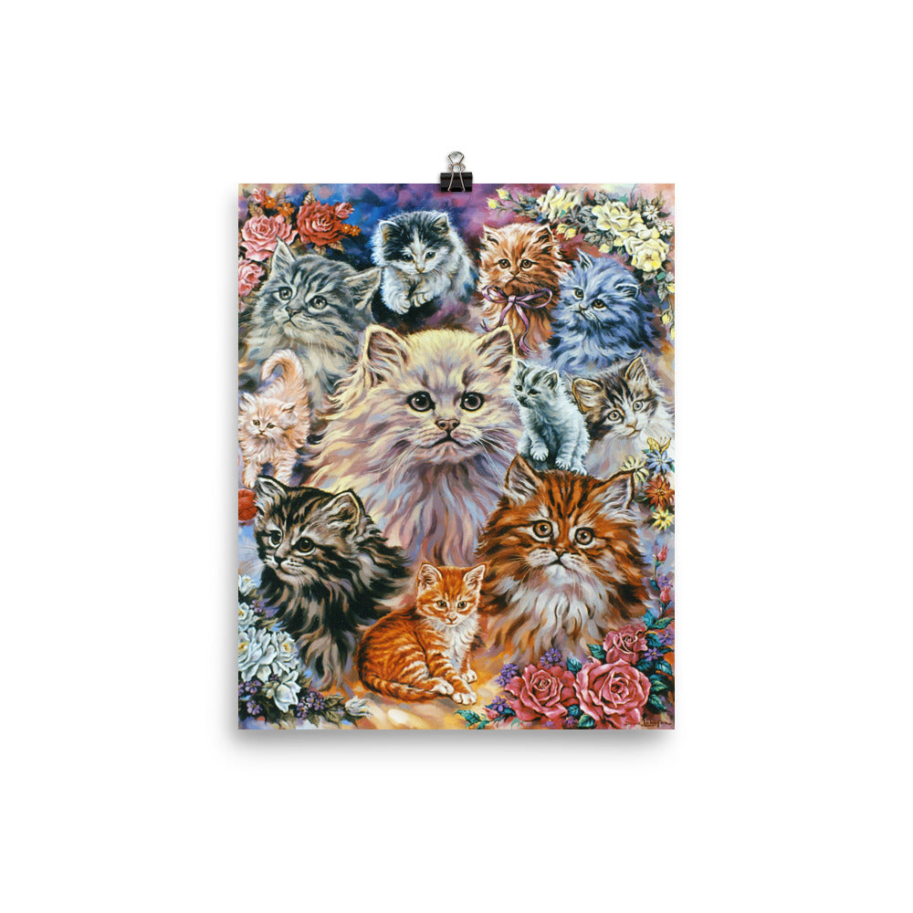 Photo paper poster: Bouquet Of Kittens