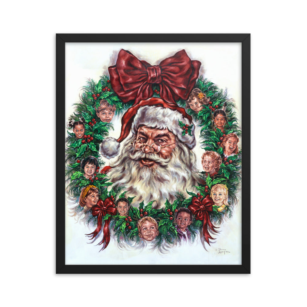 Framed photo paper poster: Wreath Of Joy